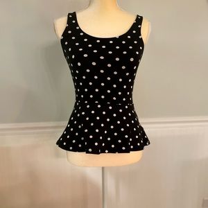 EXPRESS polka dot ruffle top